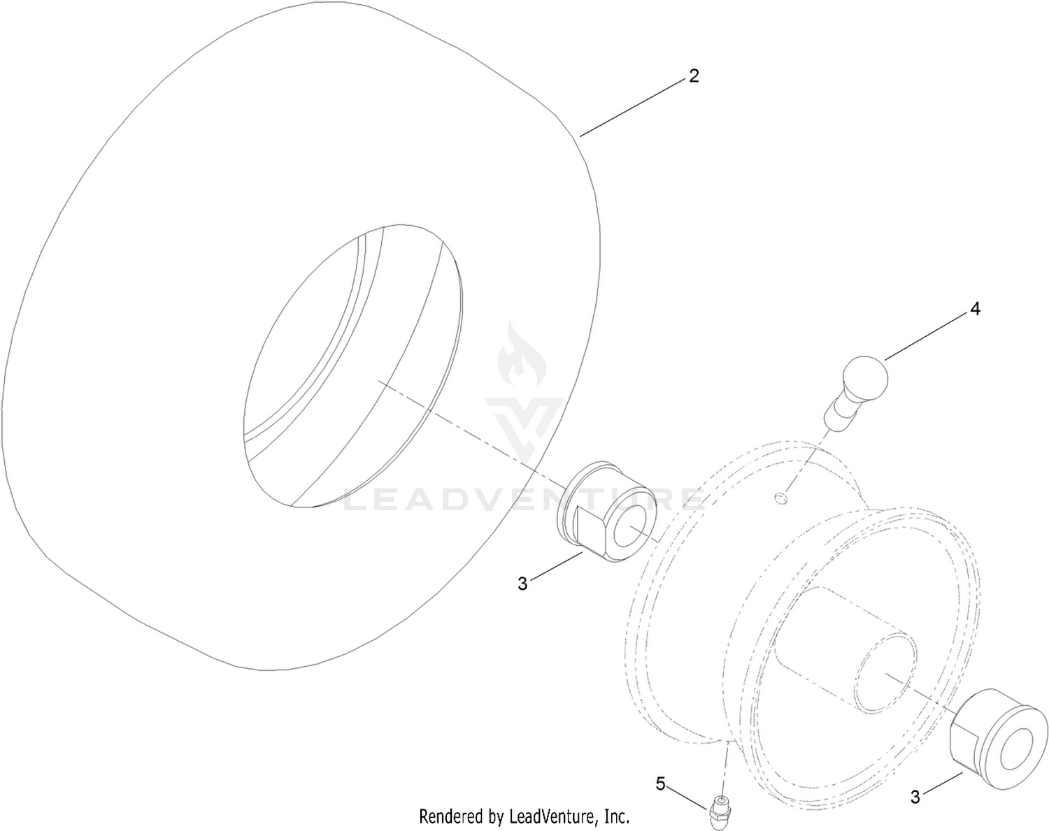 Wheel and Tire Assembly No. 125-1822
