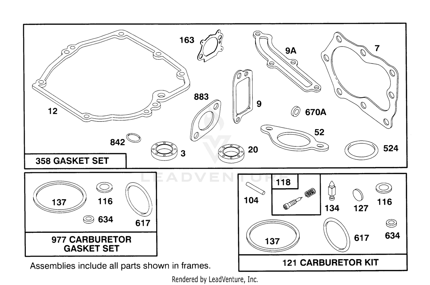 Engine Briggs  Stratton Model 12e802-0620-01 9