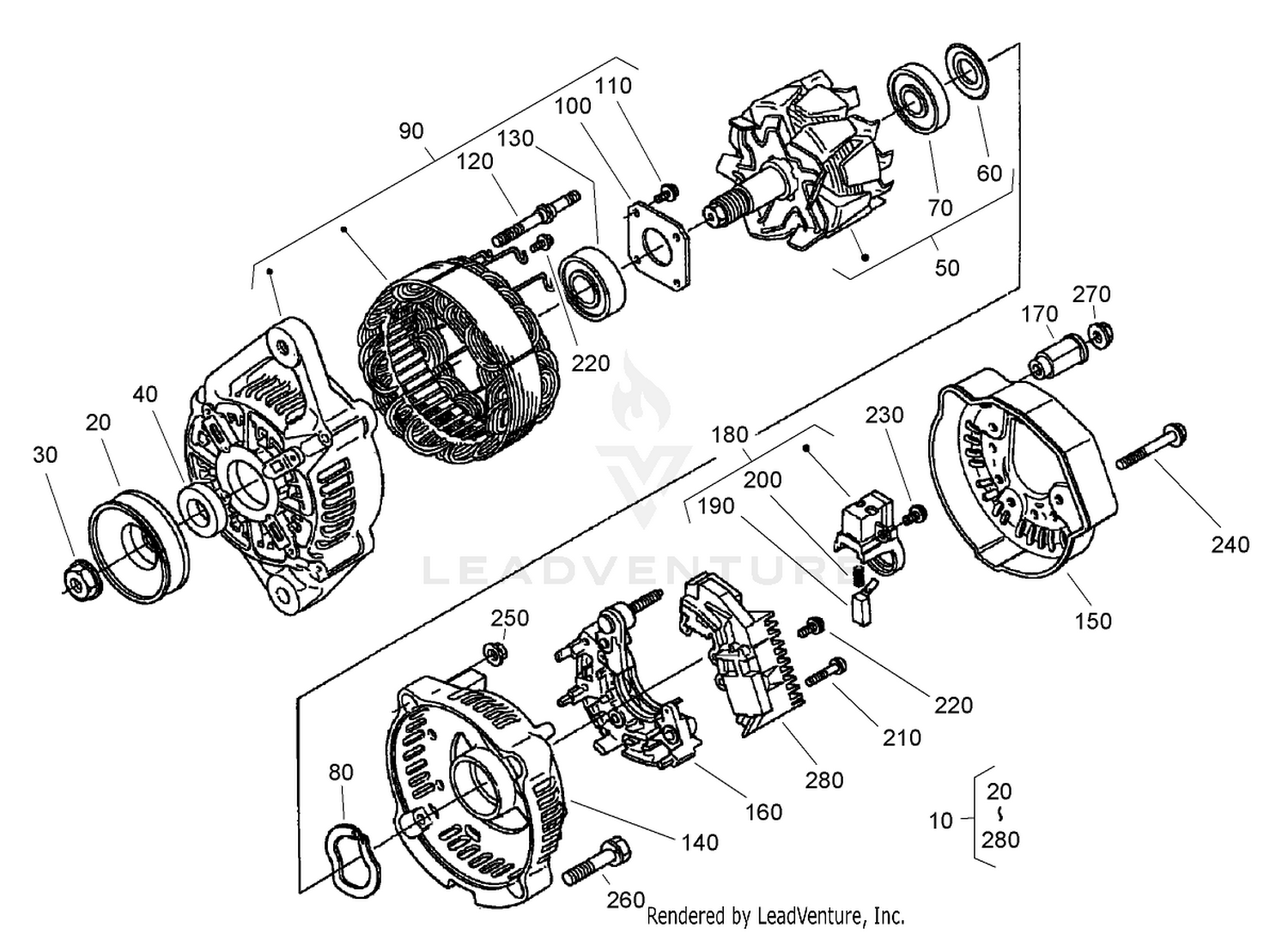 Alternator Assembly No. 98-9474