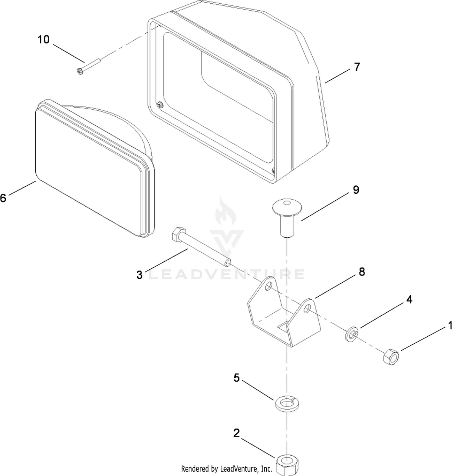 Head Light Assembly No. 114-5928
