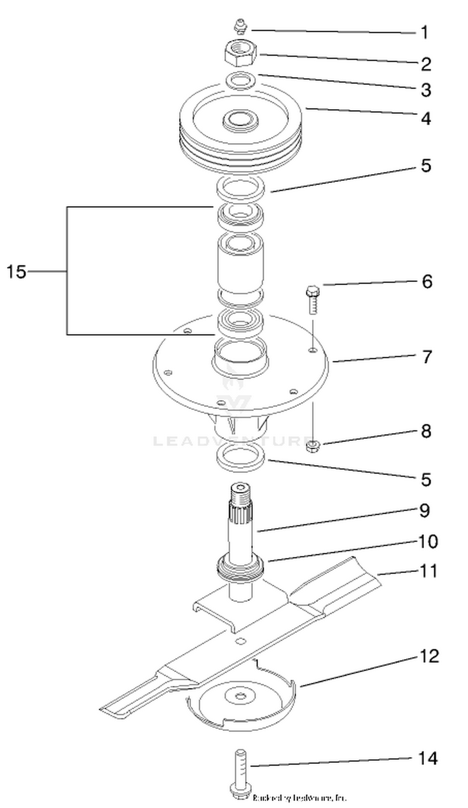 Spindle Assembly (center)