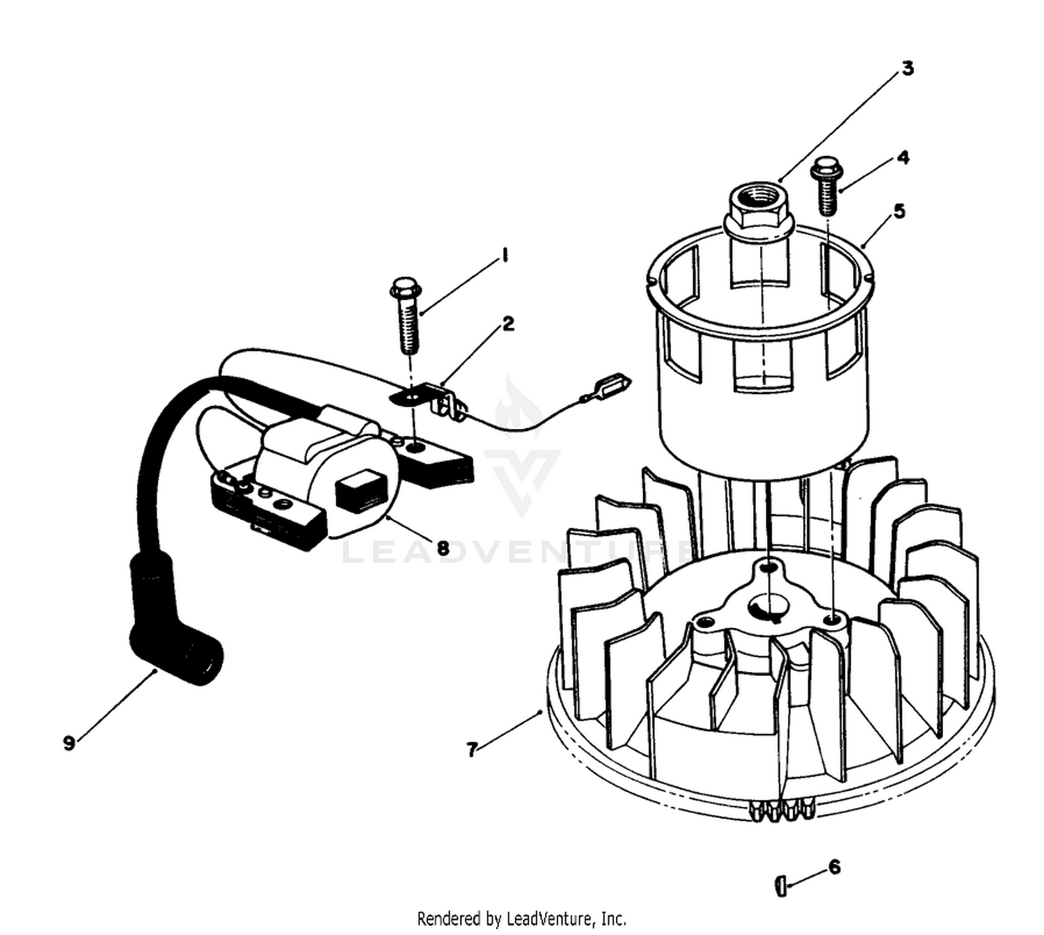 MAGNETO  FLYWHEEL ASSEMBLY