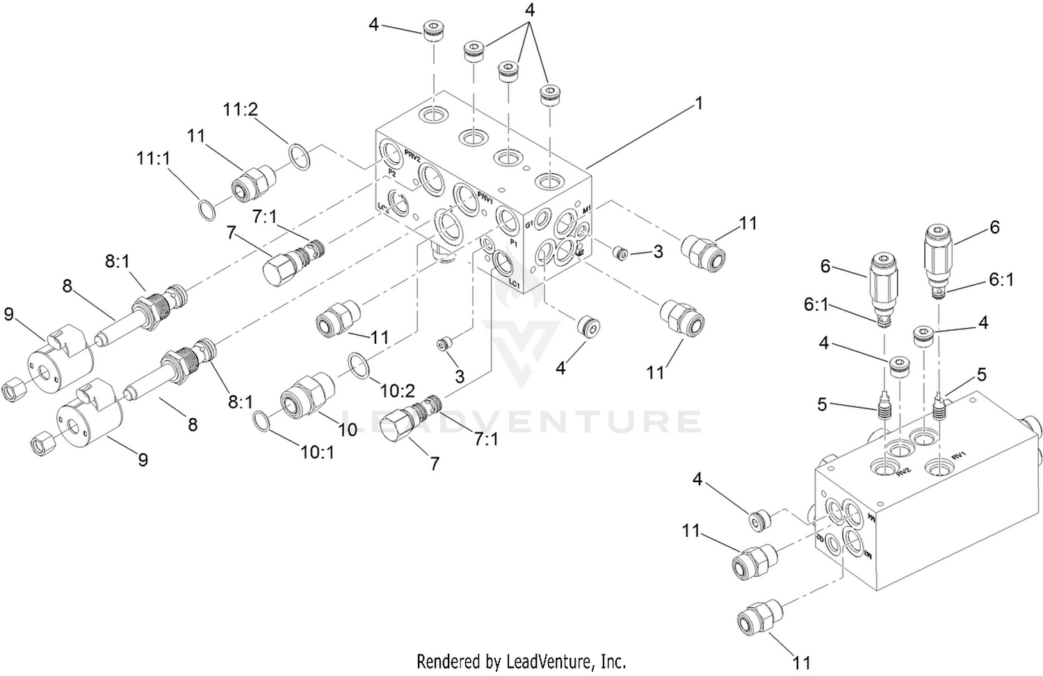 Deck Control Manifold Assembly No. 114-0359