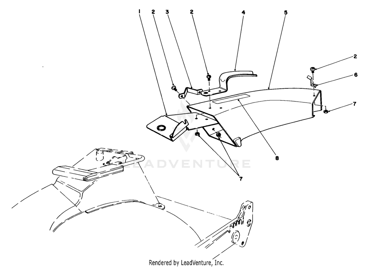 Side Discharge Chute Model No. 59108 (optional)