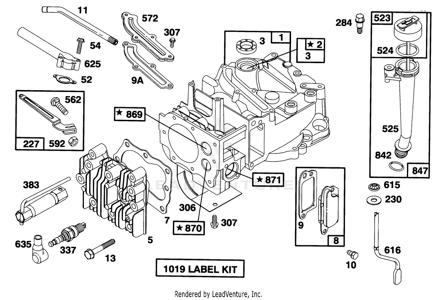 Engine Briggs  Stratton Model 12f802-0667-01