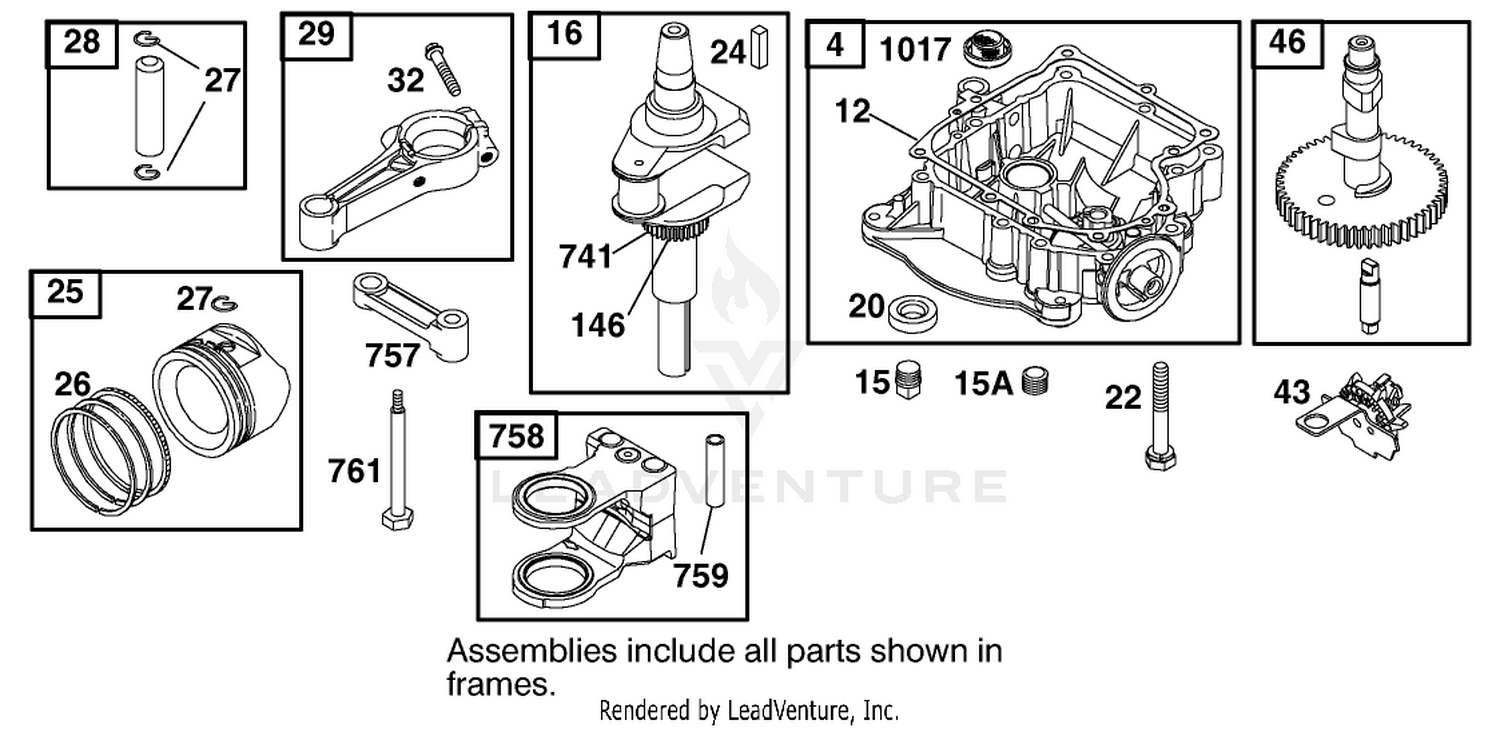 Engine Briggs  Stratton Model 312777-0128-E1 3