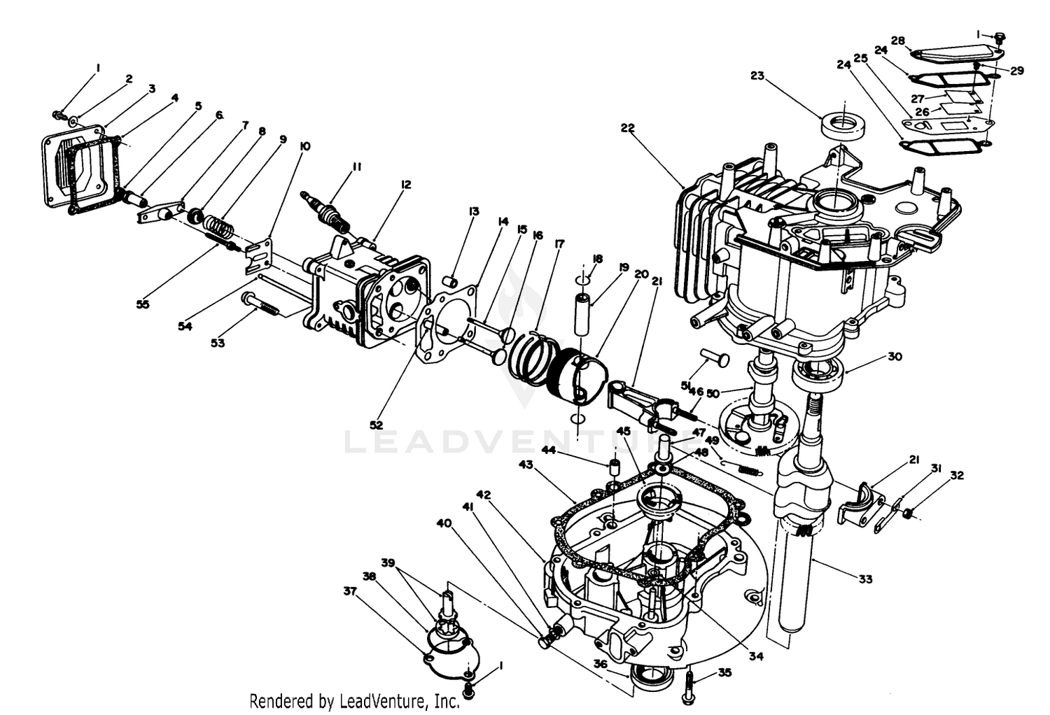 Engine Assembly (continued) (model No. Vmh7)