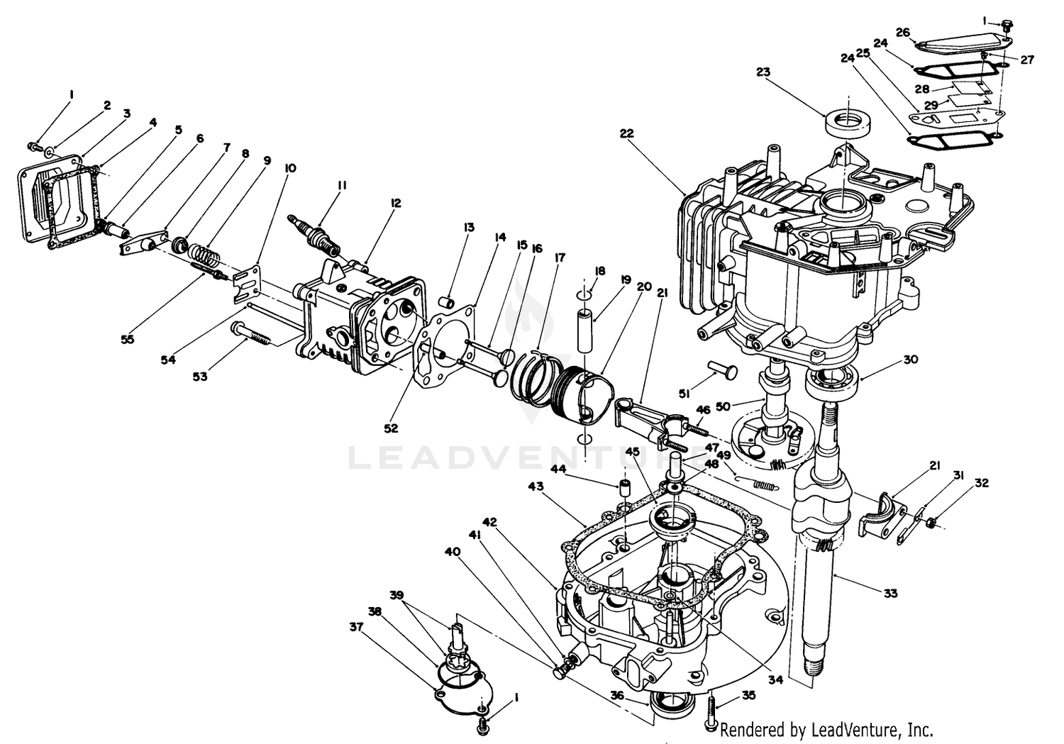 Engine Assembly (continued) (model No. Vmh7)
