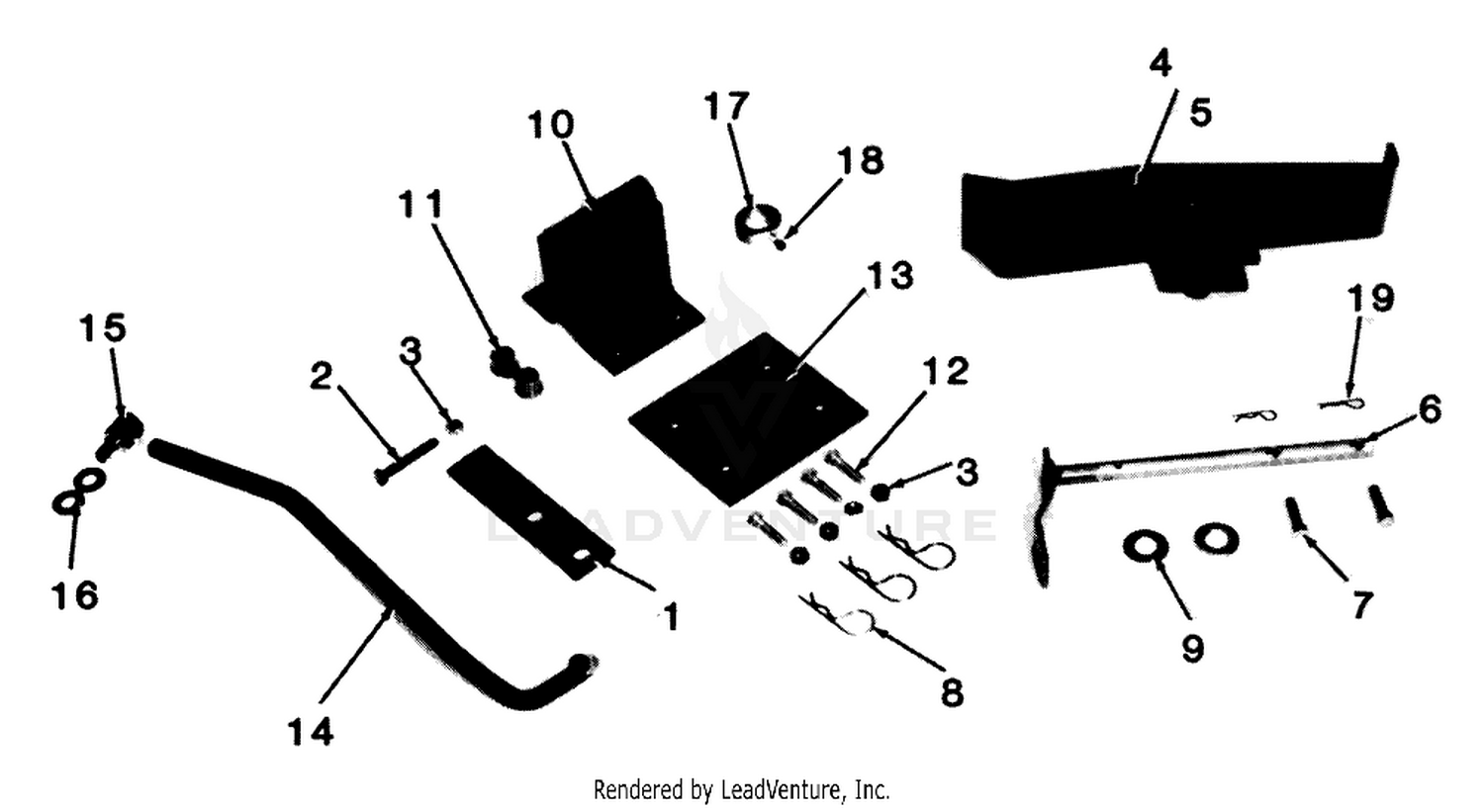 Parts List For Foot Control Accessory Factory Order Number 8-3900