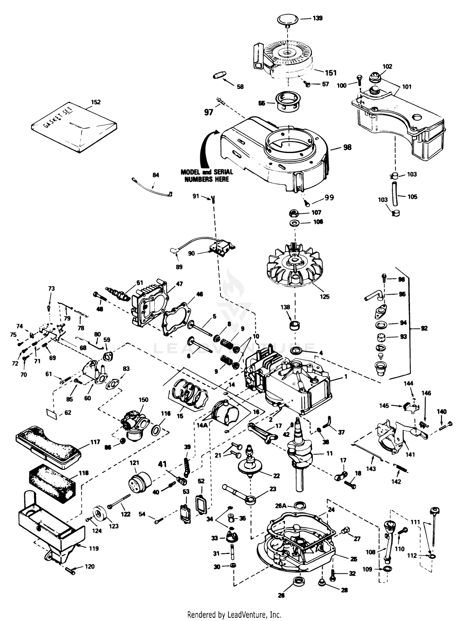 Engine Model Tvs100-44012a