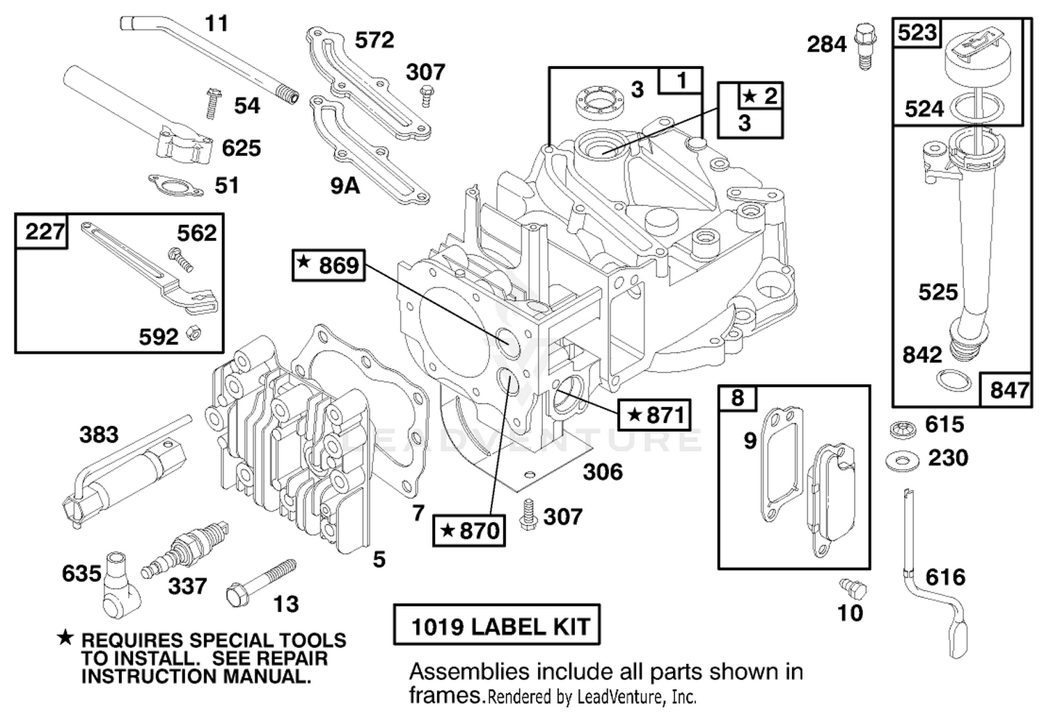 Engine Briggs  Stratton Model 12f802-0650-01