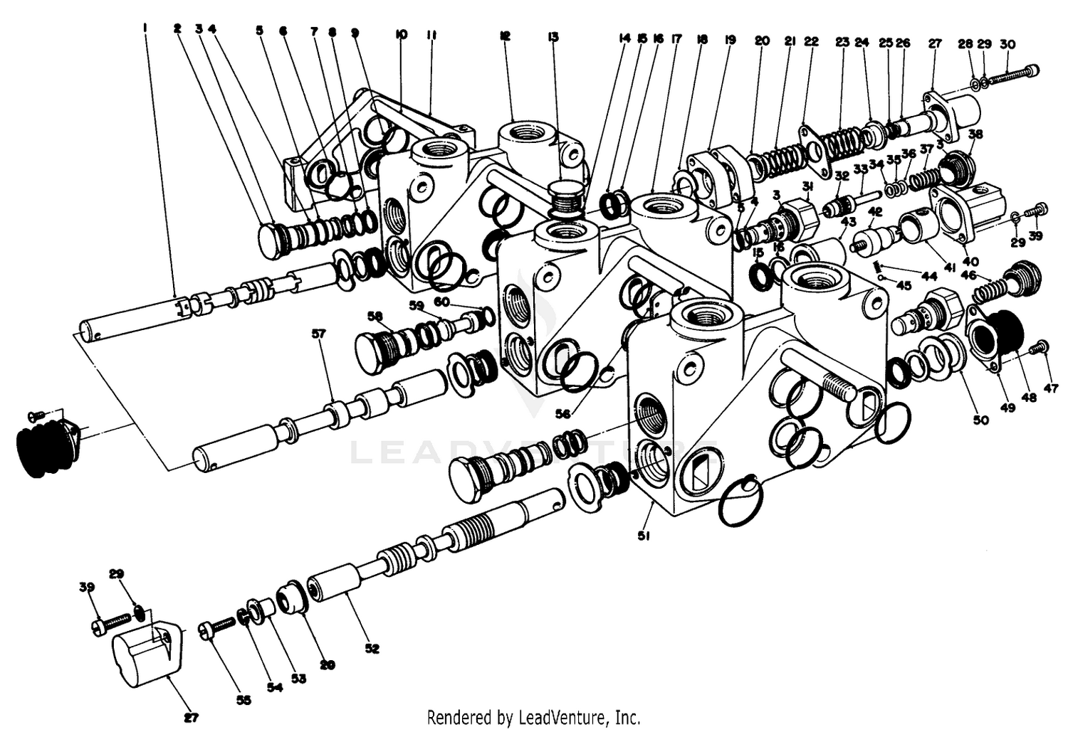 Control Valve Assembly No. 49-5540 Section 3 Thru 5