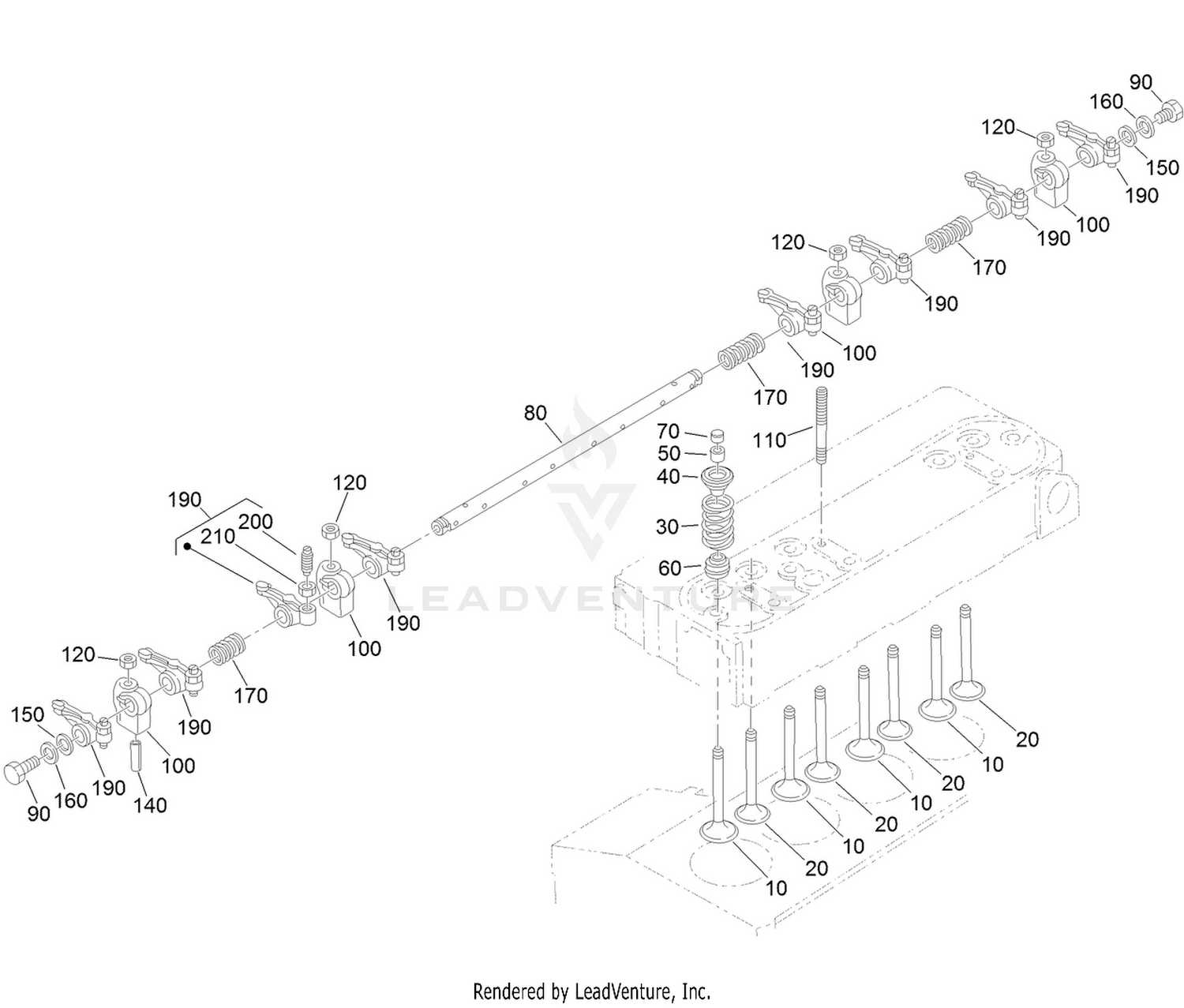 Valve and Rocker Arm Assembly