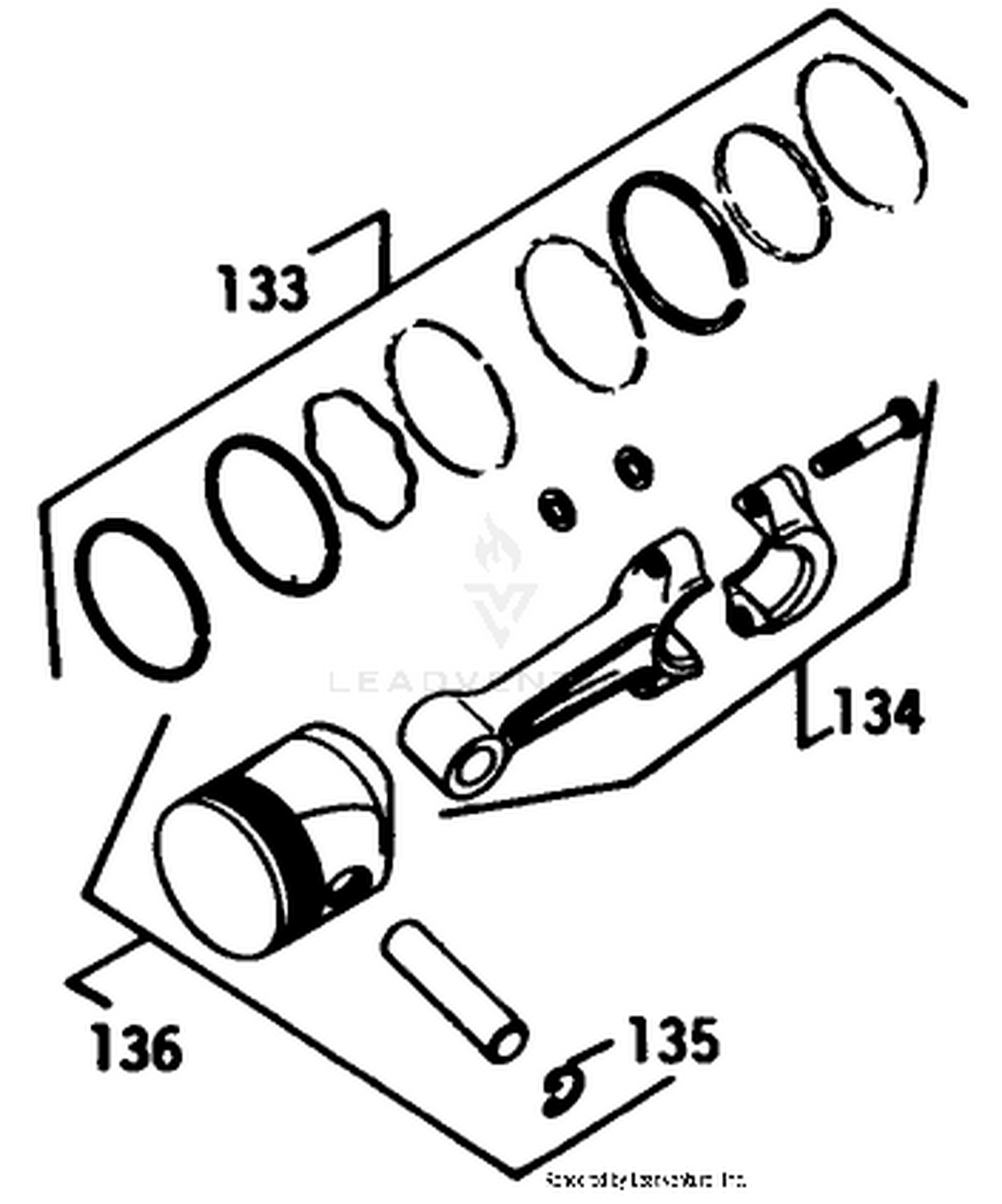 Engine Kohler Model No. K582qs Type No. Ps-36315 (continued) Piston  Rod-Group 22