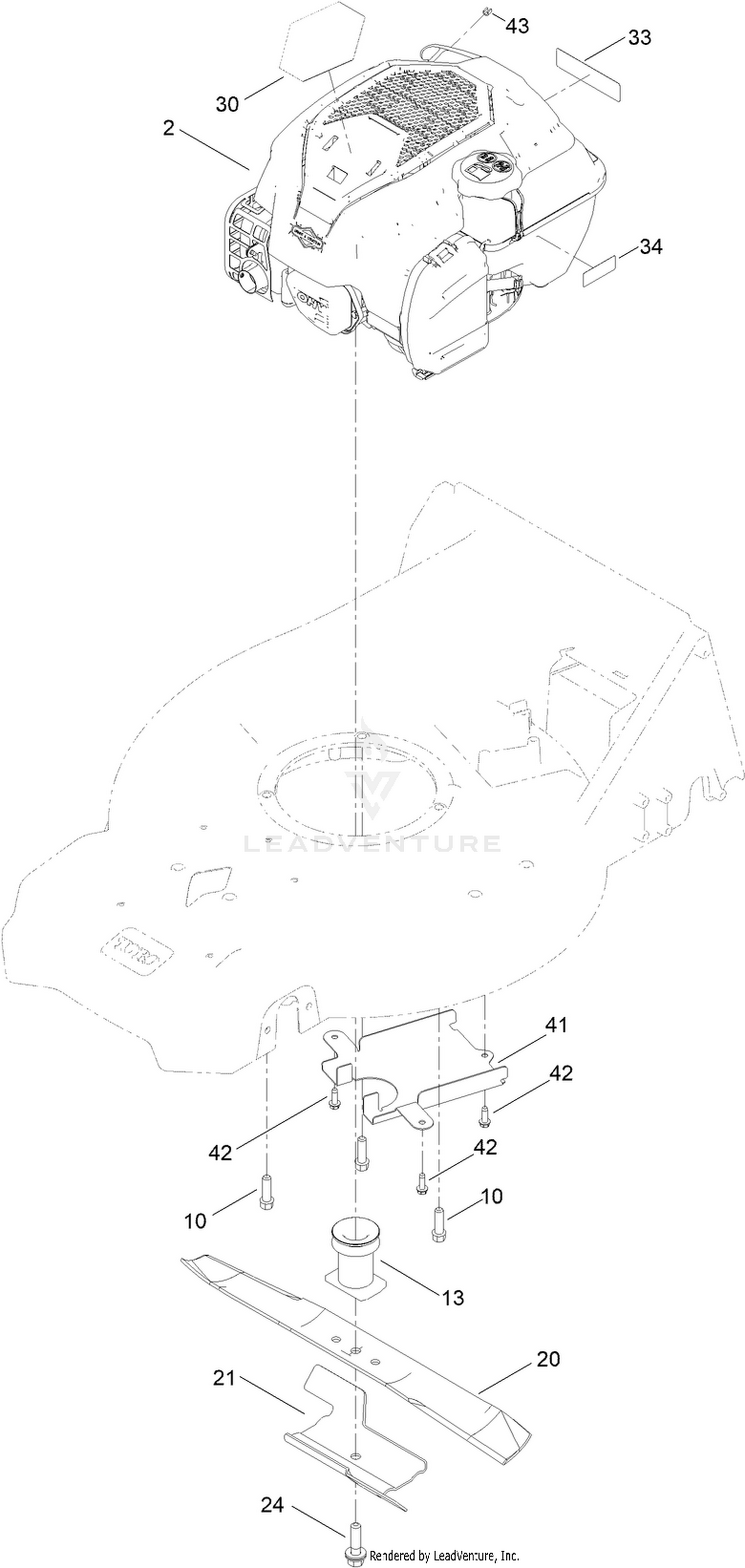 Engine and Blade Assembly