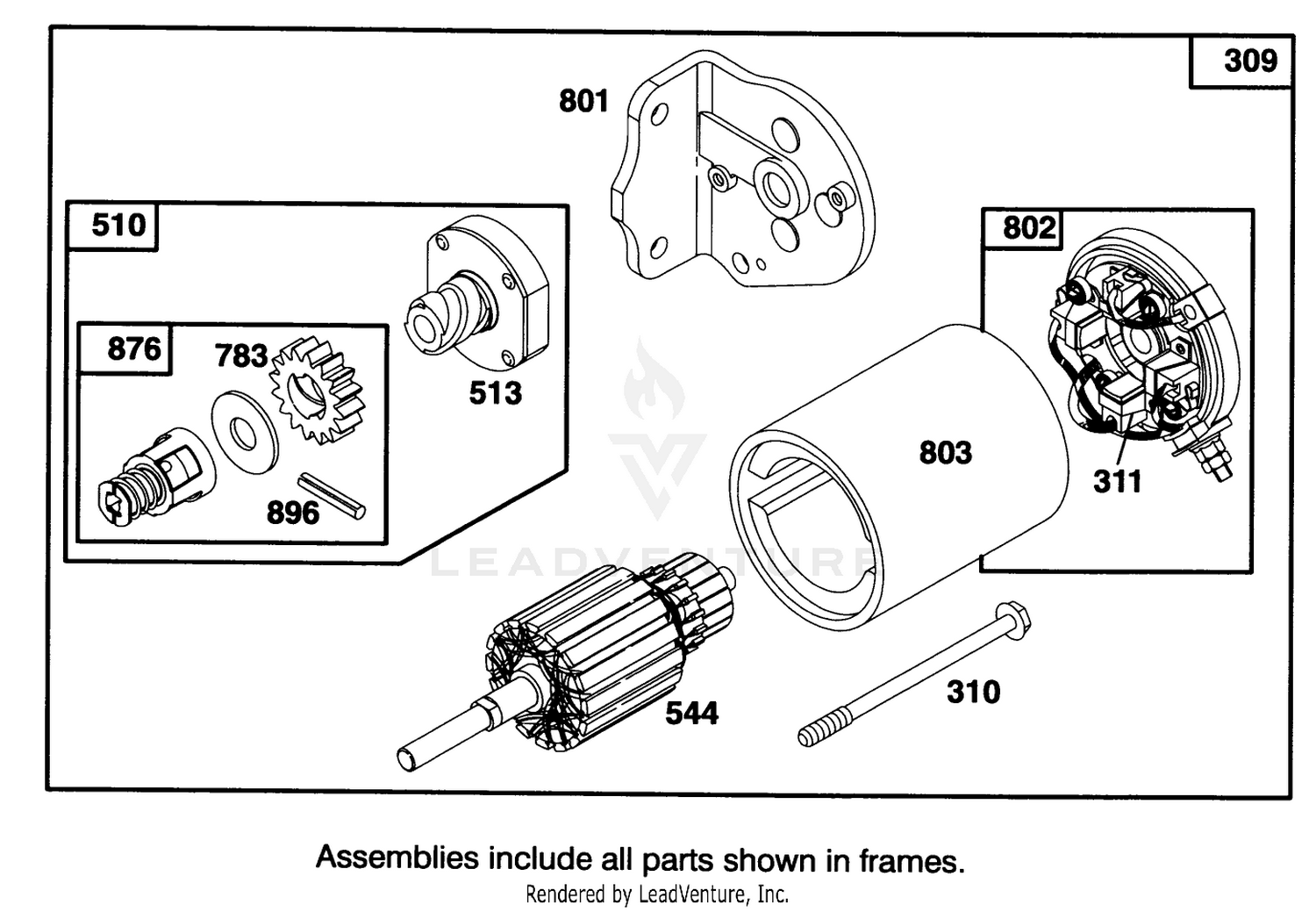 Engine Briggs  Stratton Model 28b707-0126-01 8