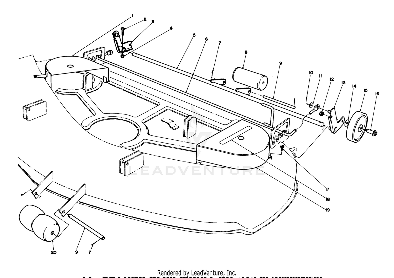 44" Cutting Deck Model No. 57358 (continued)