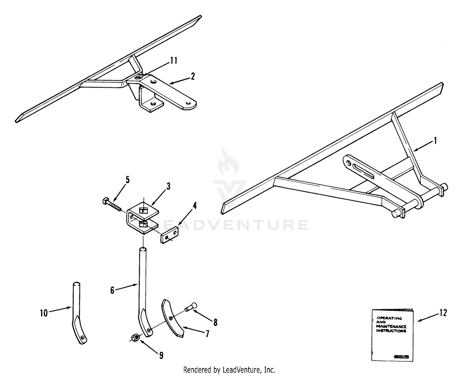 2 Section Cultivator-34 In. (86 Cm) Vehicle Identification Number 87-34cm01
