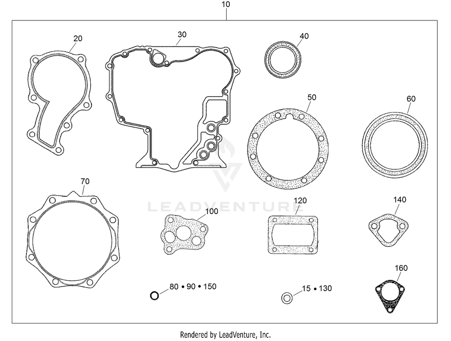 Lower Engine Gasket Kit