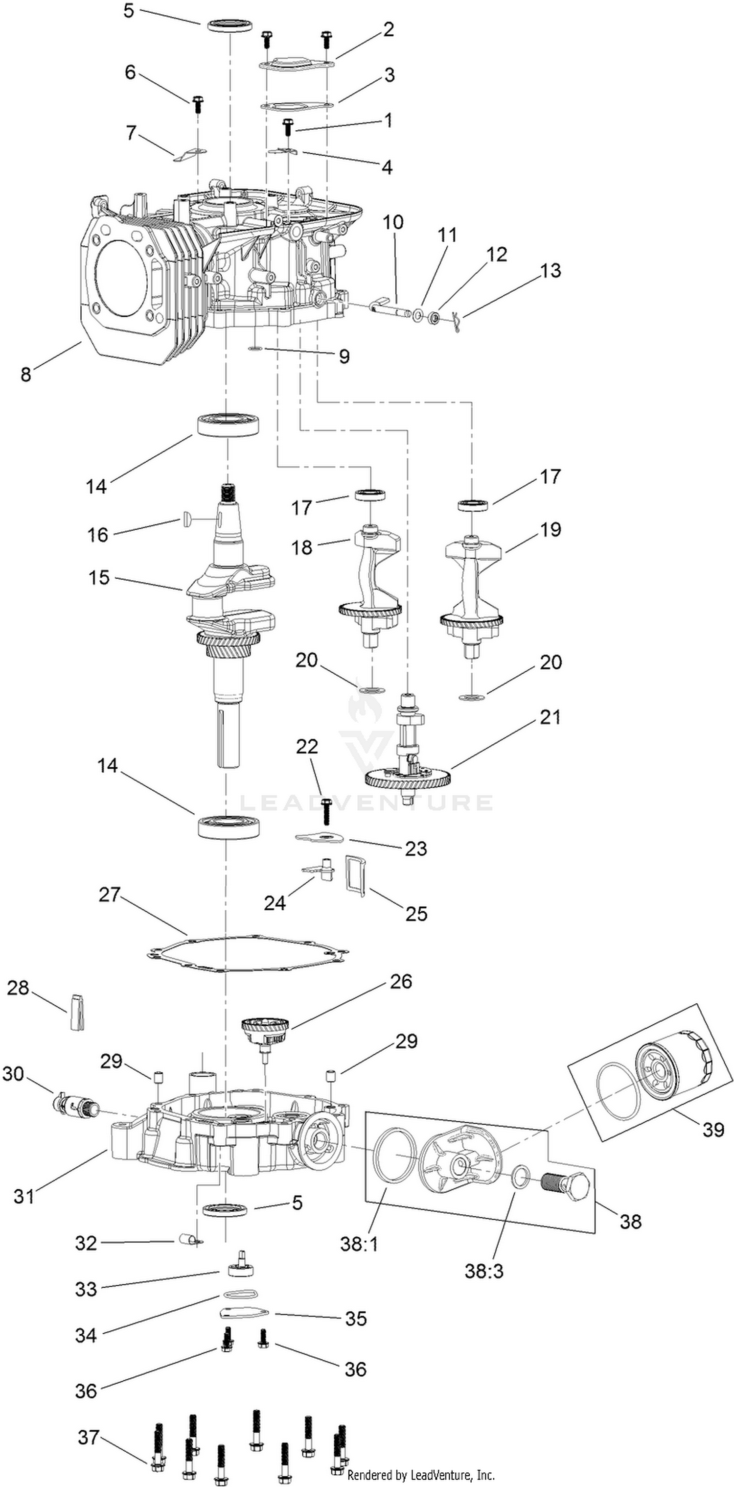 No. 3 Engine Assembly No. 120-4335
