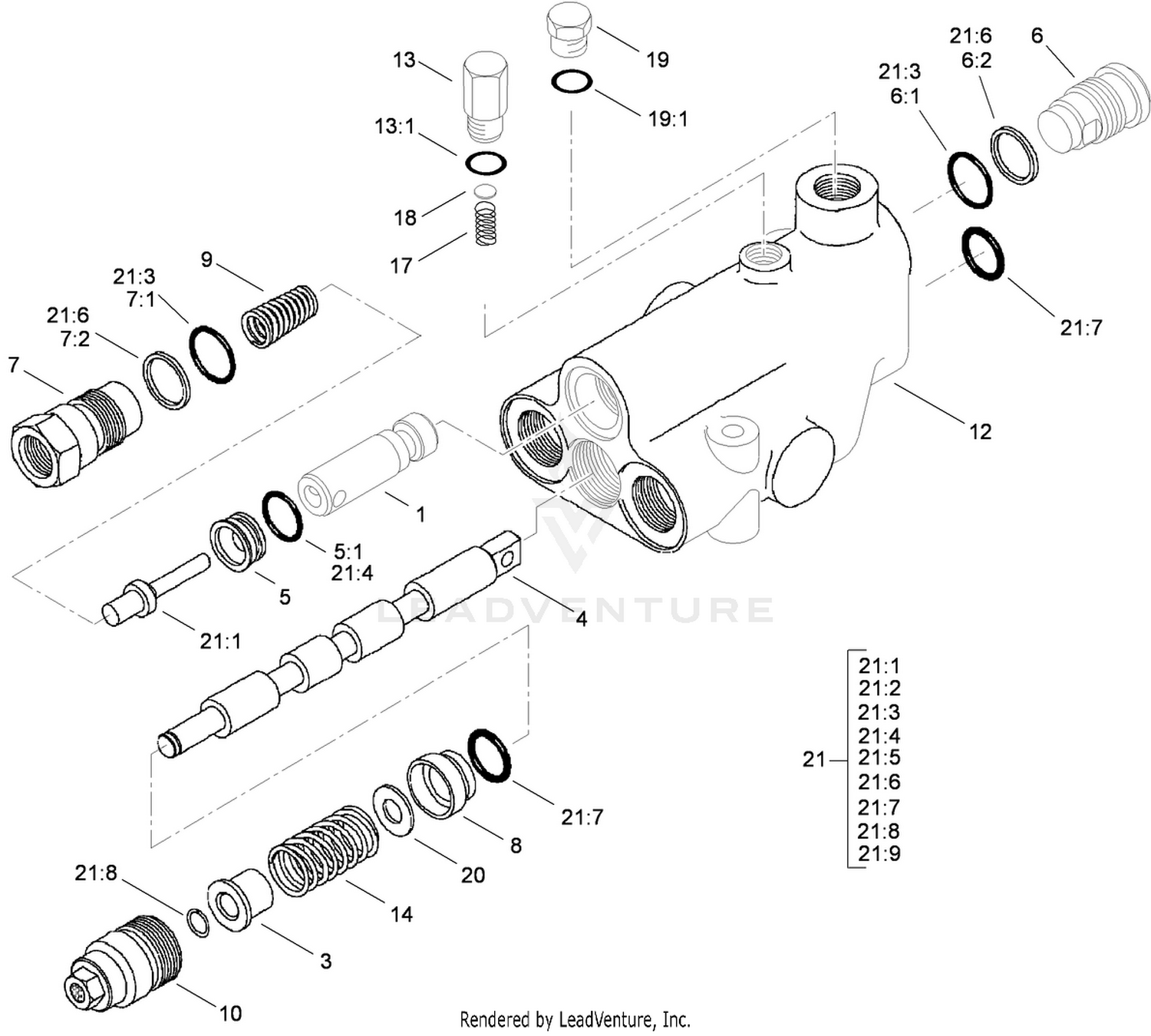 Hydraulic Valve Assembly No. 117-9235