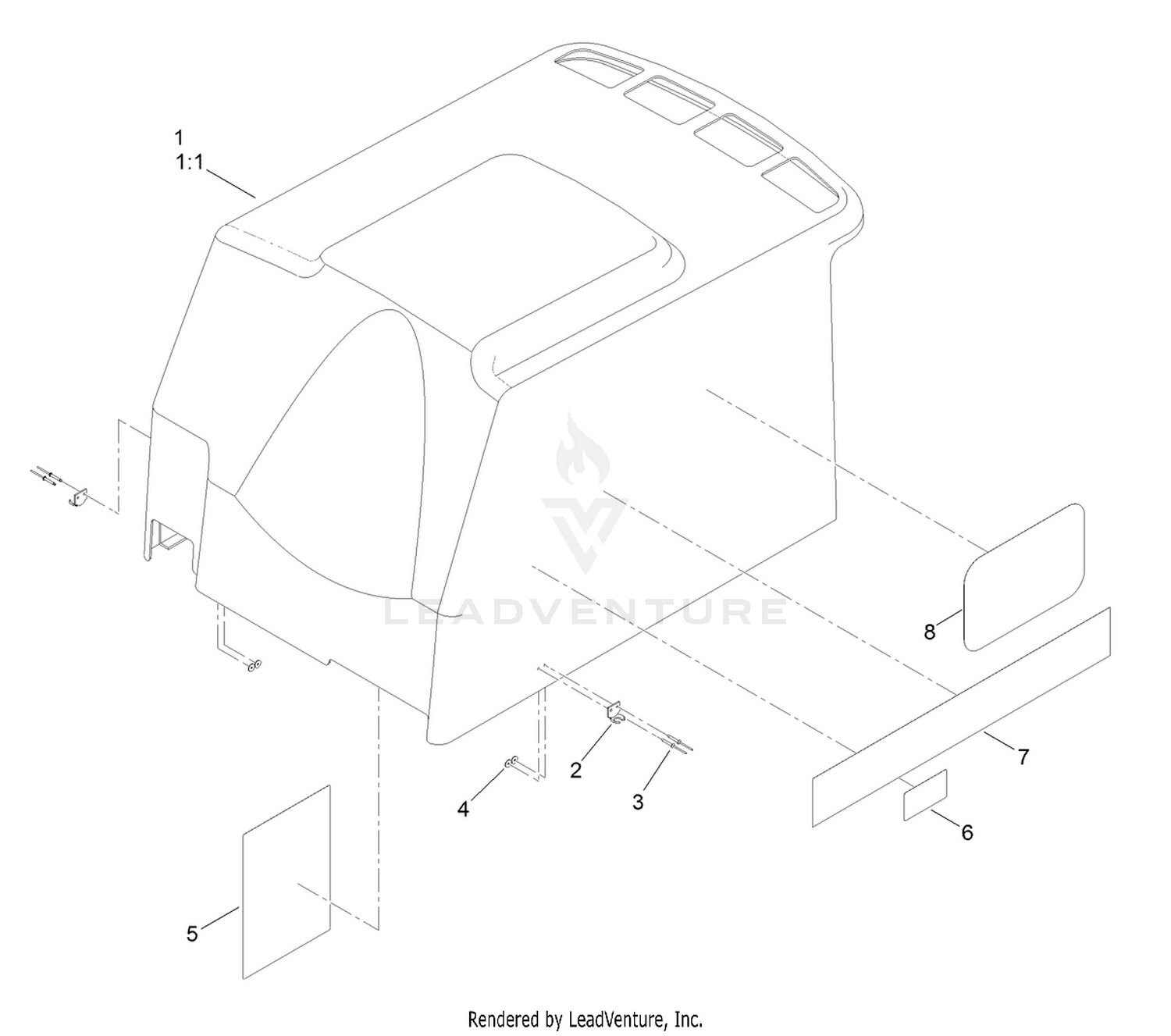 Hood Assembly No. 121-3632