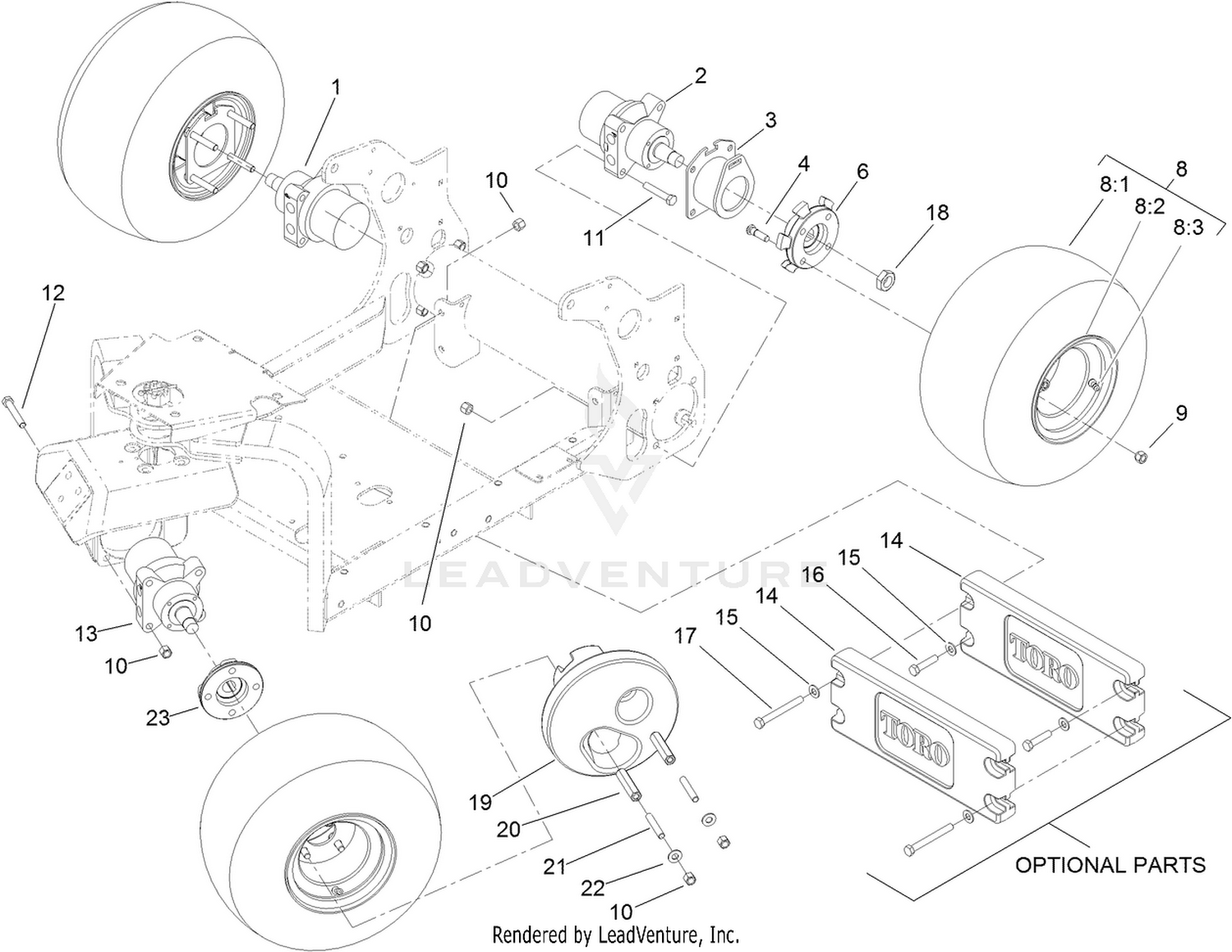 Wheel and Motor Assembly