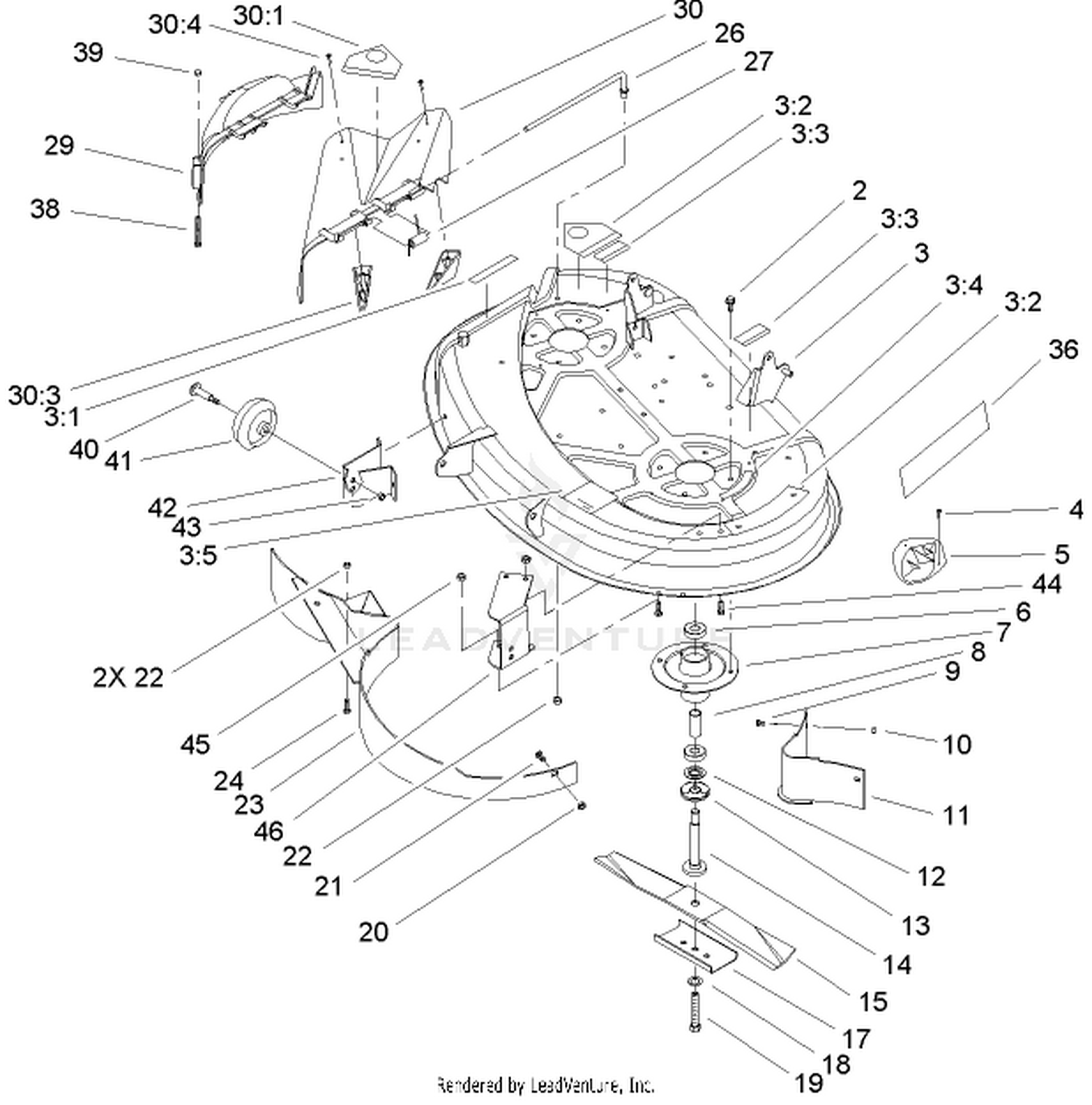 38in Deck Assembly