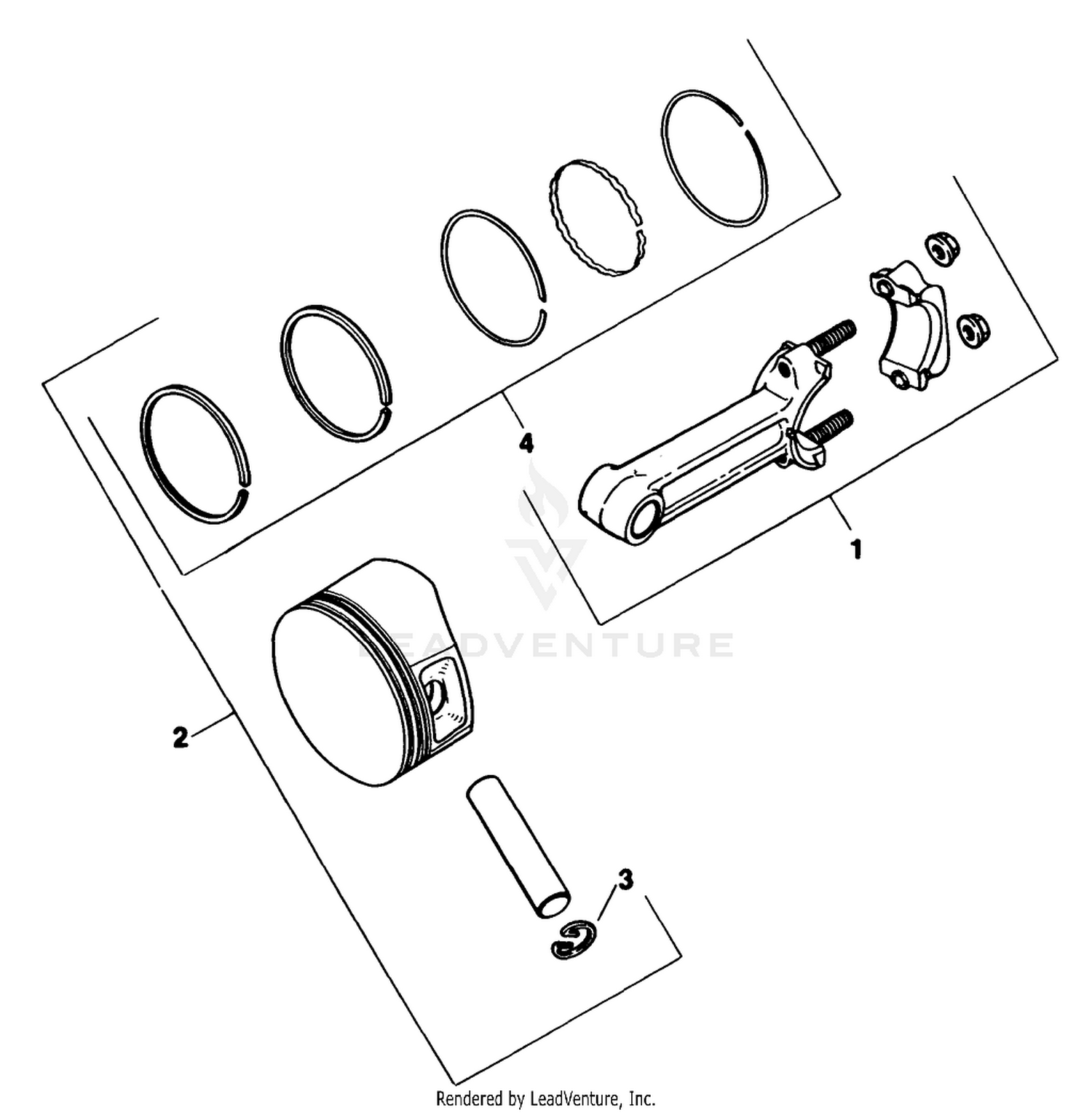 Piston  Rod Engine Kohler Model No. M18qs-24615 (continued)