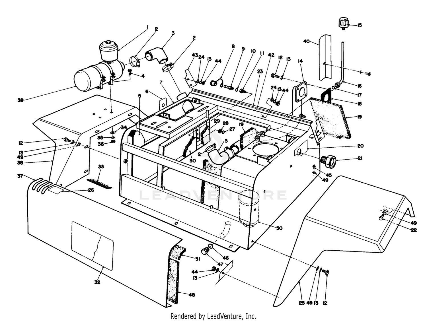 Fenders  Center Console Assembly