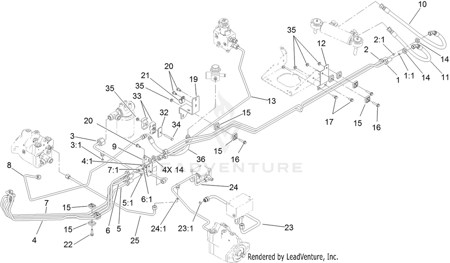 Hydraulic Steering Circuit Assembly