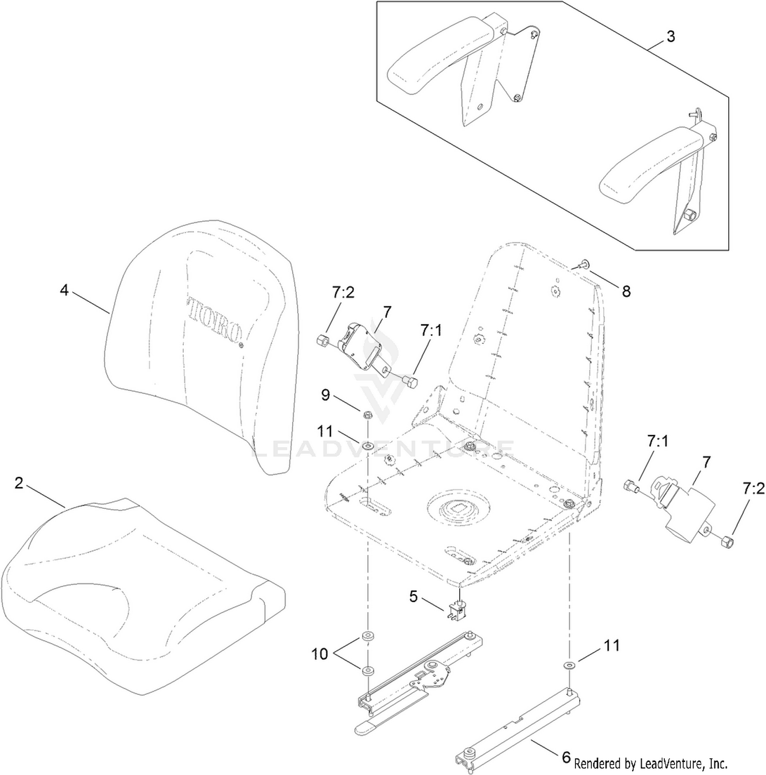 Seat Assembly No. 121-5659