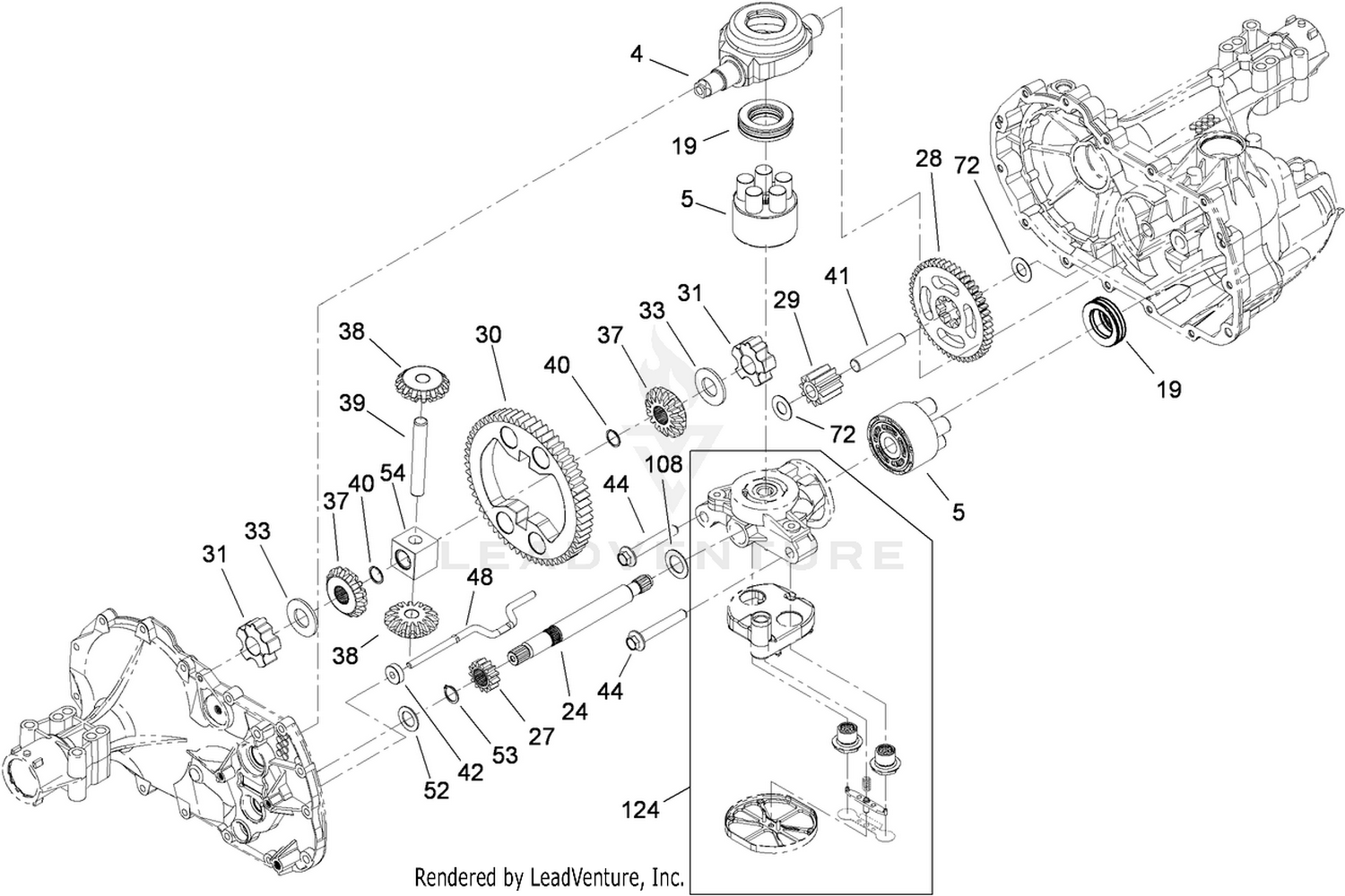 Gear Assembly  Transaxle No. 104-1760