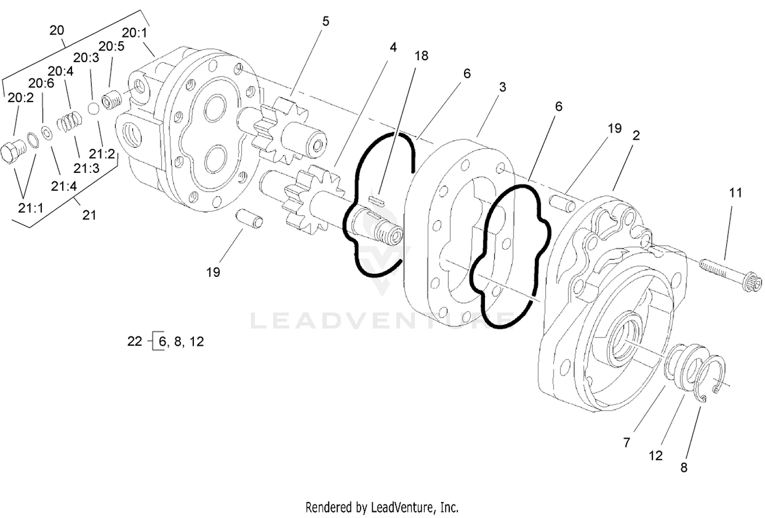 Gear Motor Assembly No. 104-5164