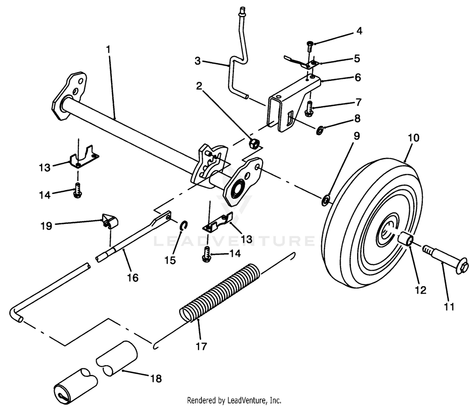 H.p. Rear Axle Assembly