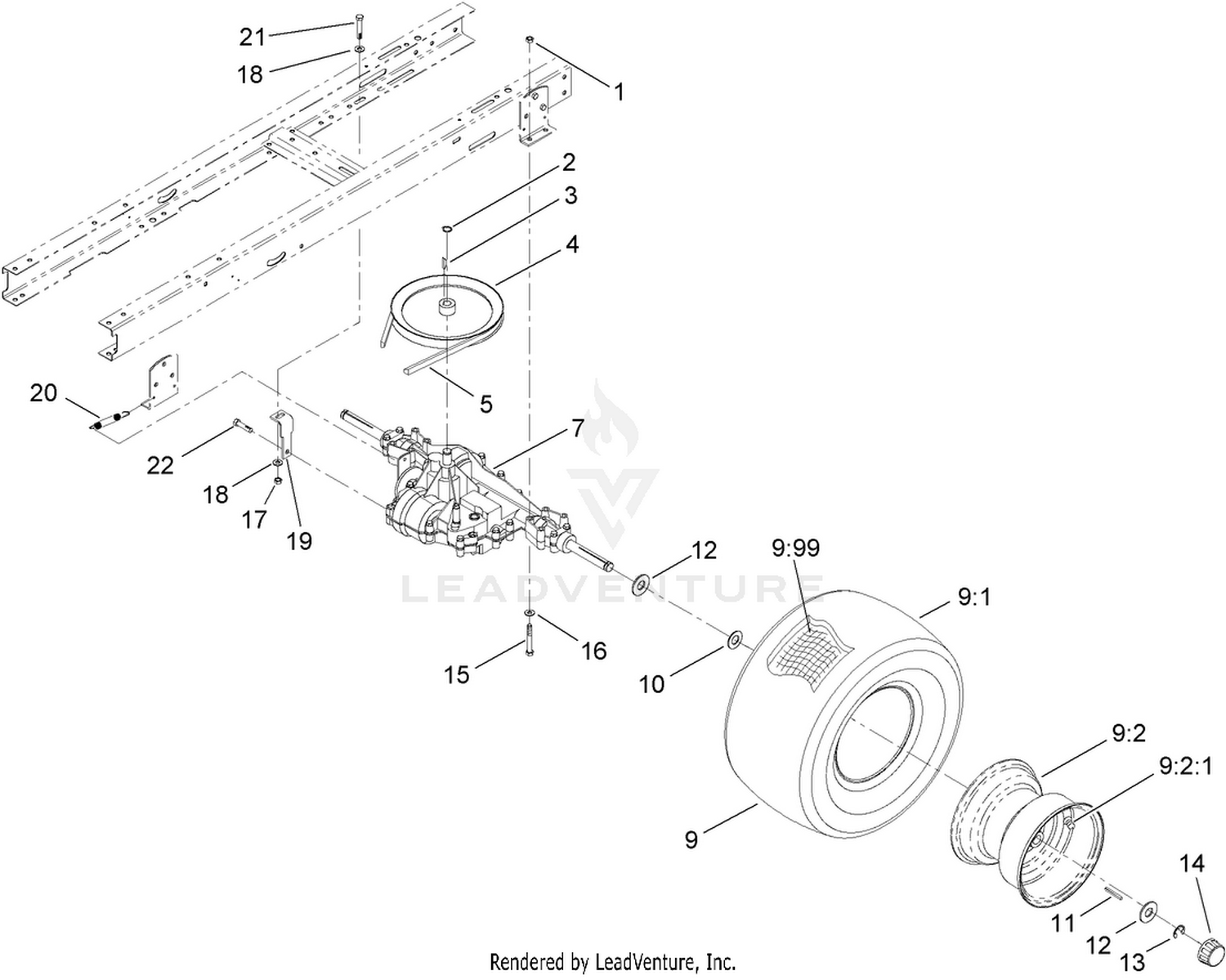 5 Speed Transaxle Assembly