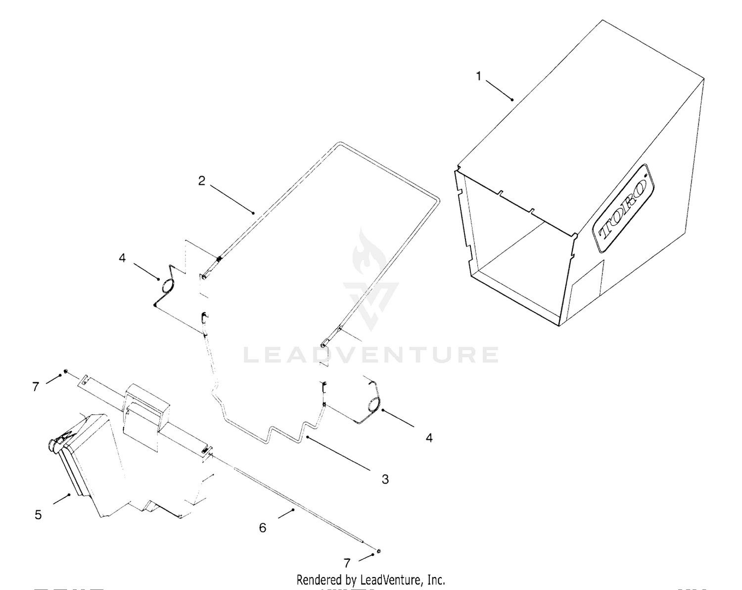 Rear Bagging Assembly (model No. 20454 Only)