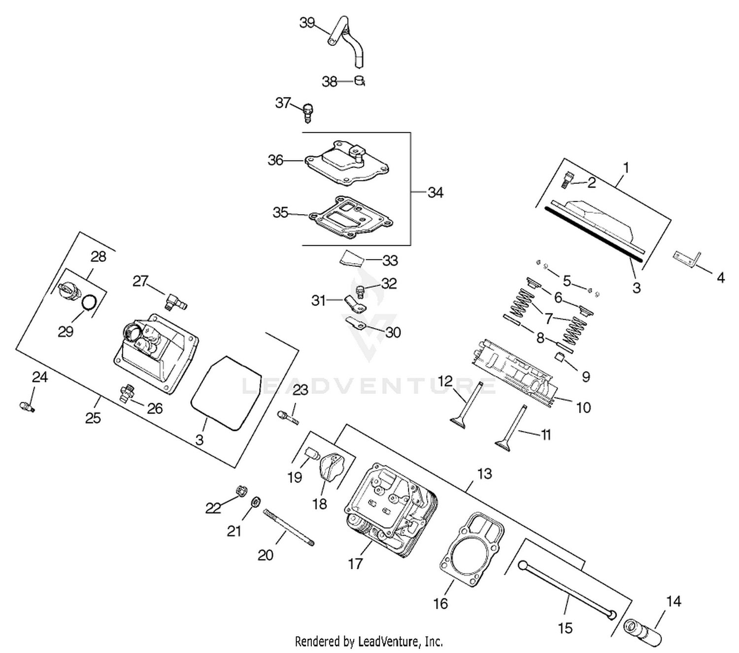Head/Valve/Breather Assembly