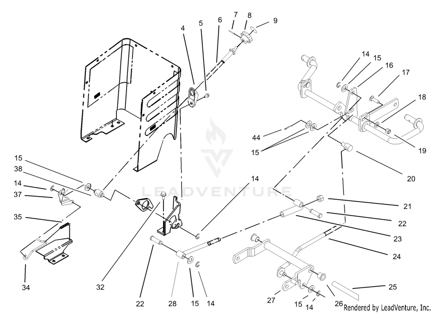 Lift Lever and HOC Assembly