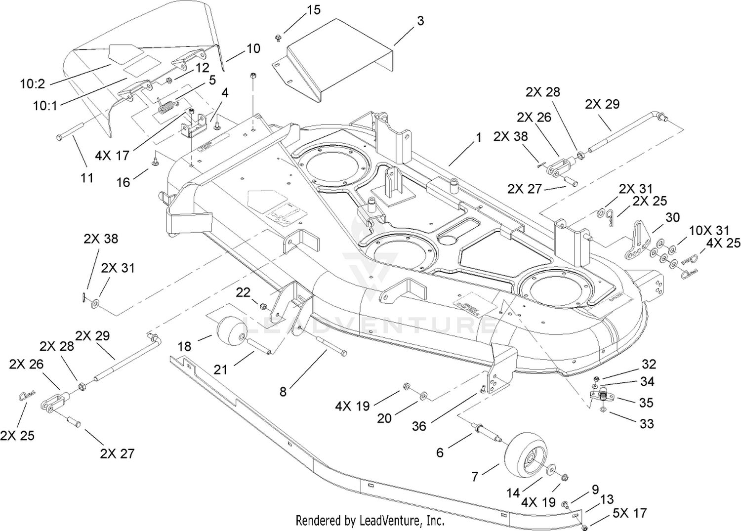 52in Deck Assembly