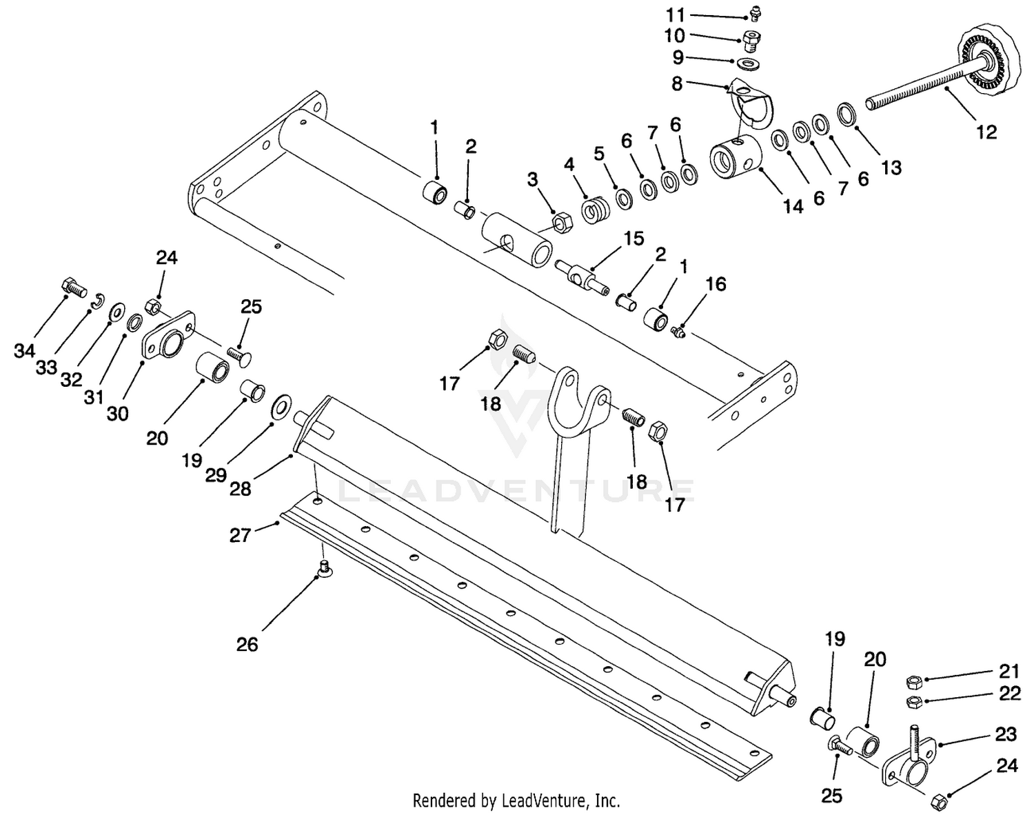 Bedbar  Bedknife Assembly