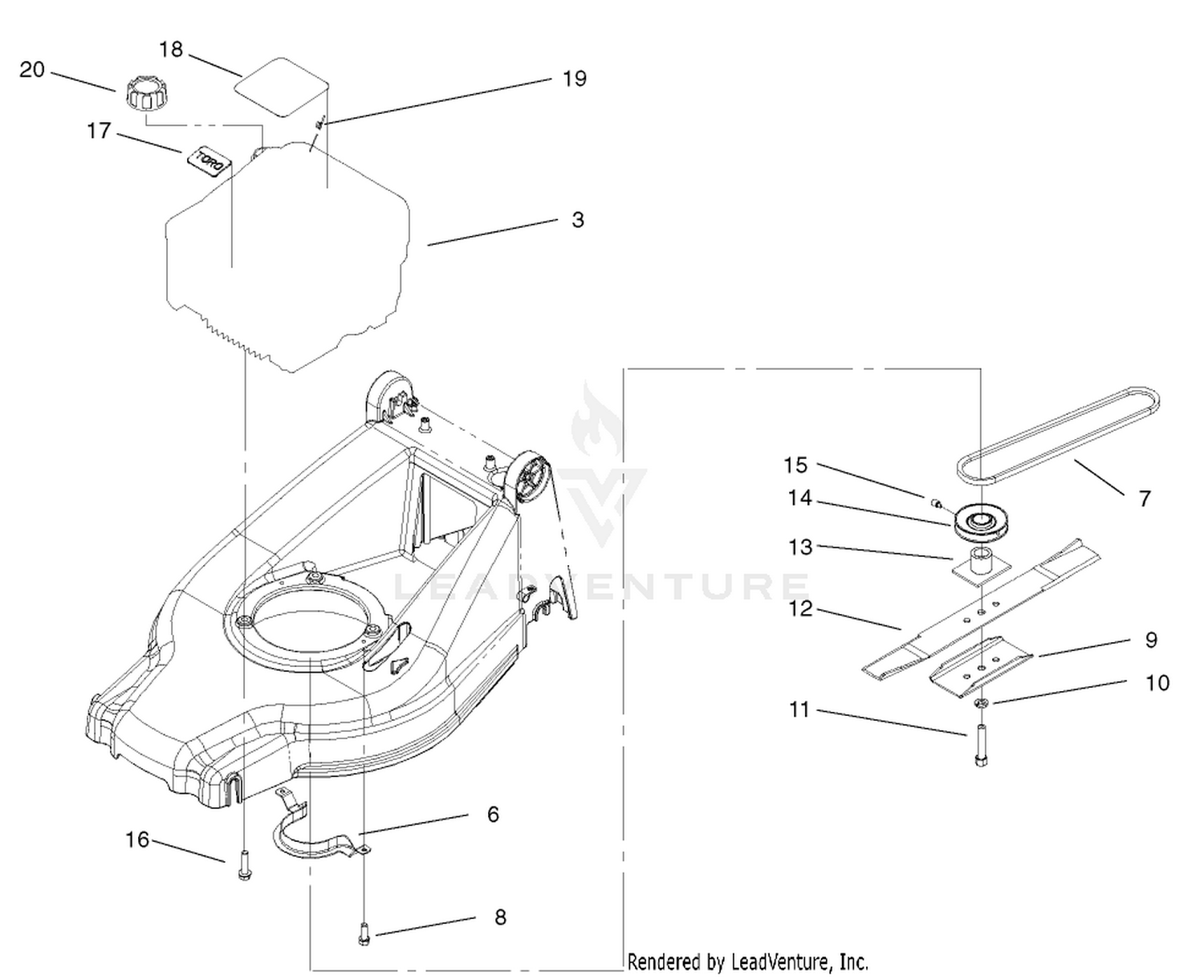Engine And Blade Assembly