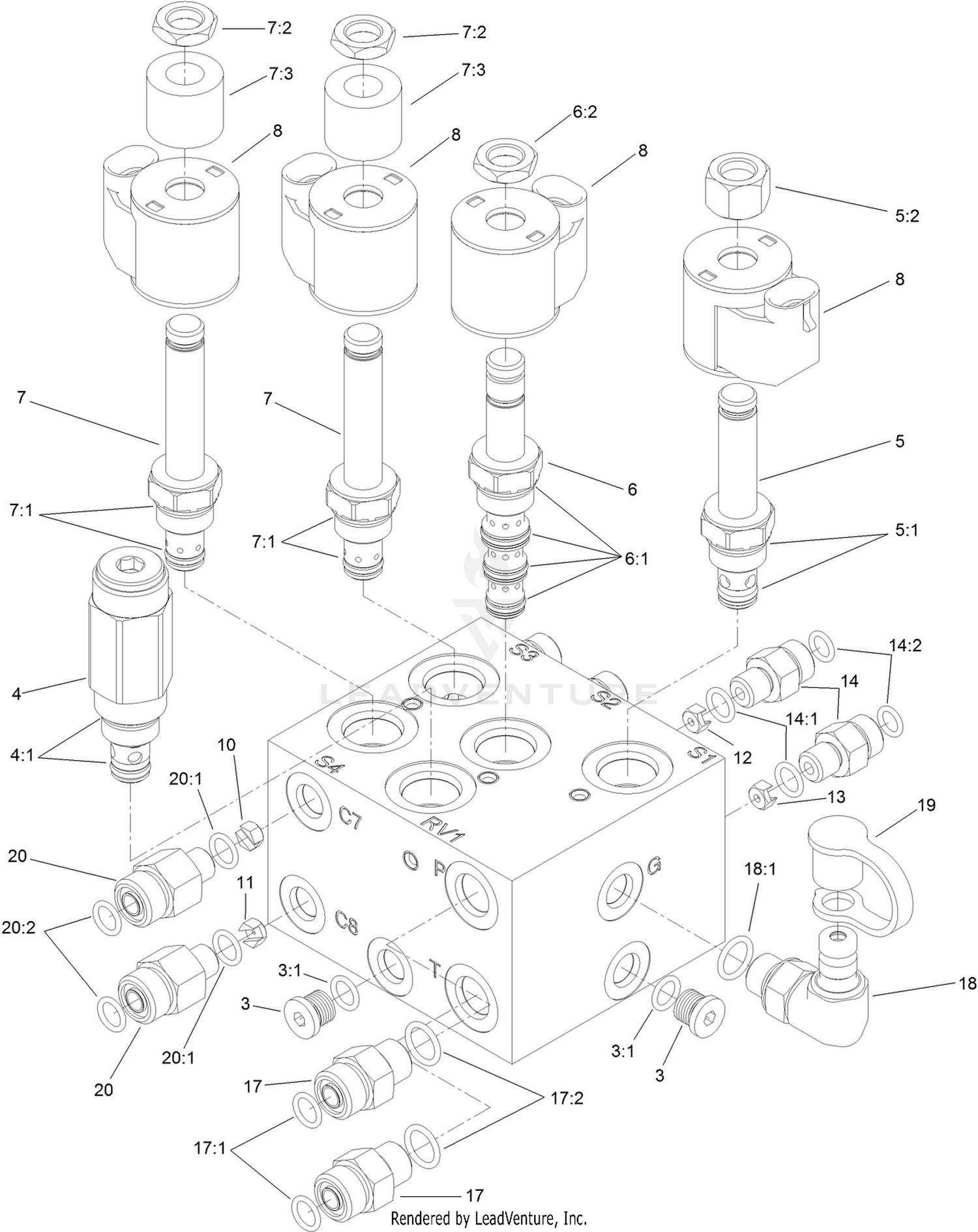 Lift Manifold Assembly No. 120-2057