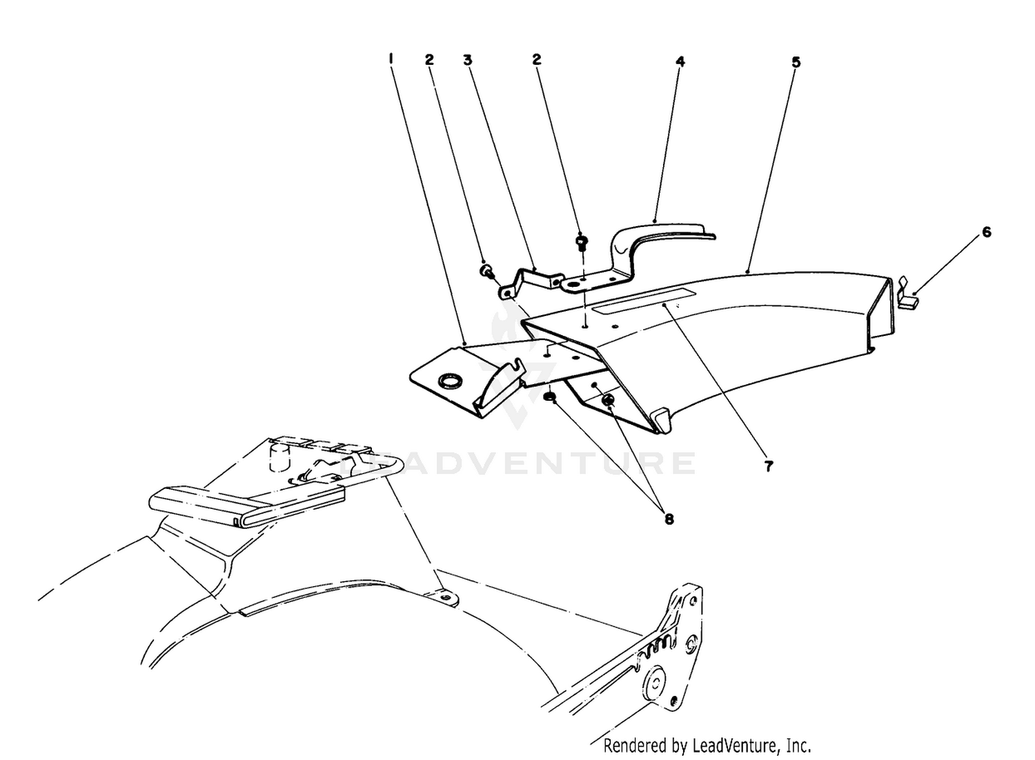Side Discharge Chute Model No. 59108 (optional)