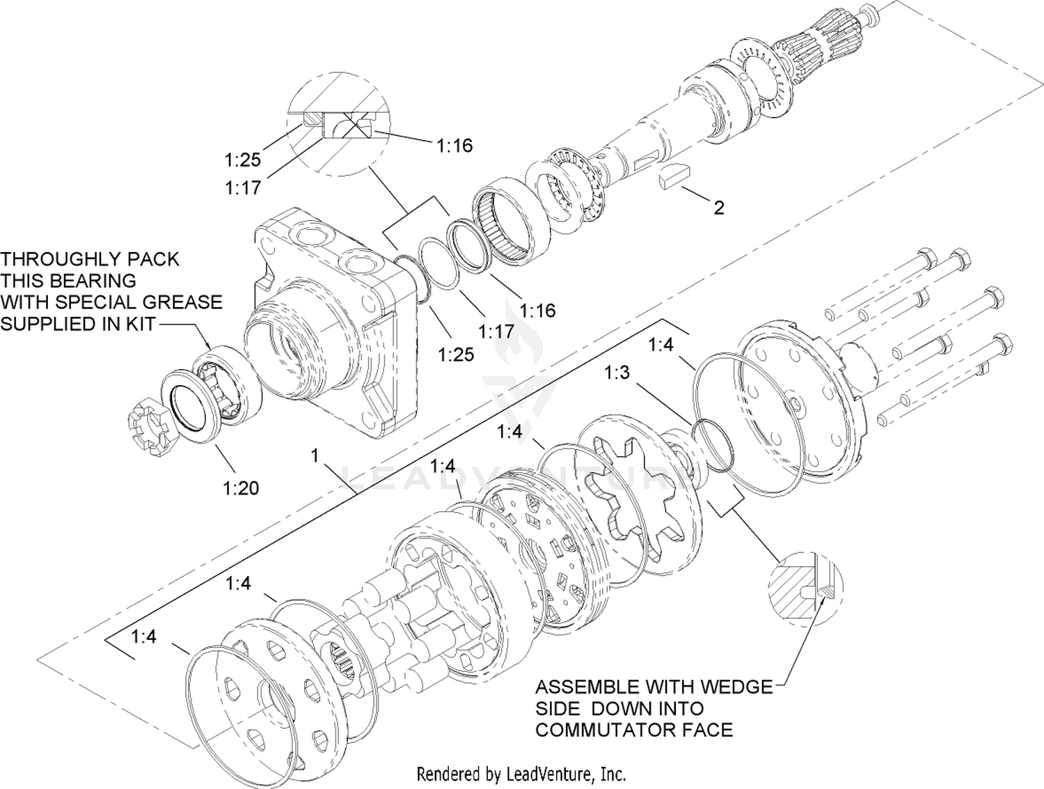 Hydraulic Motor Assembly No. 110-8965