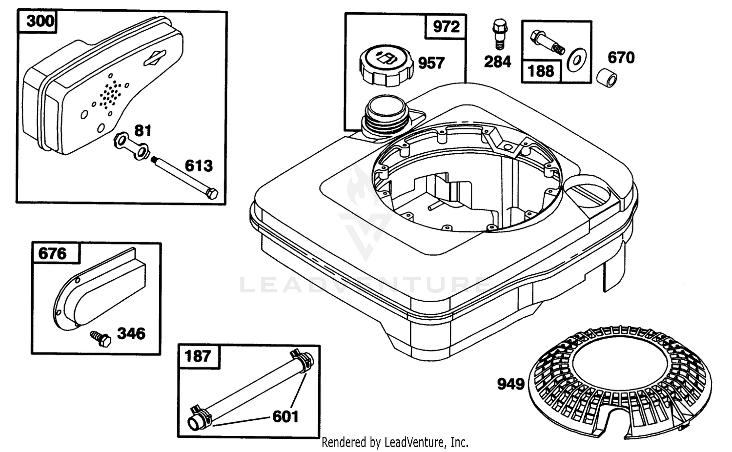 Engine Briggs  Stratton Model 124702-3115-01 7