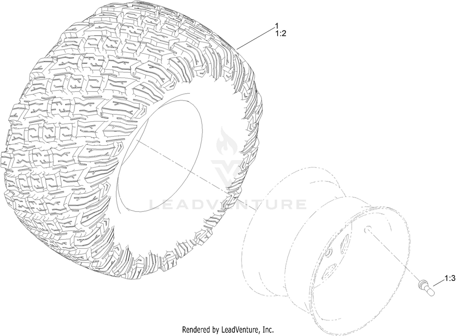 Tire Assembly No. 145-0495