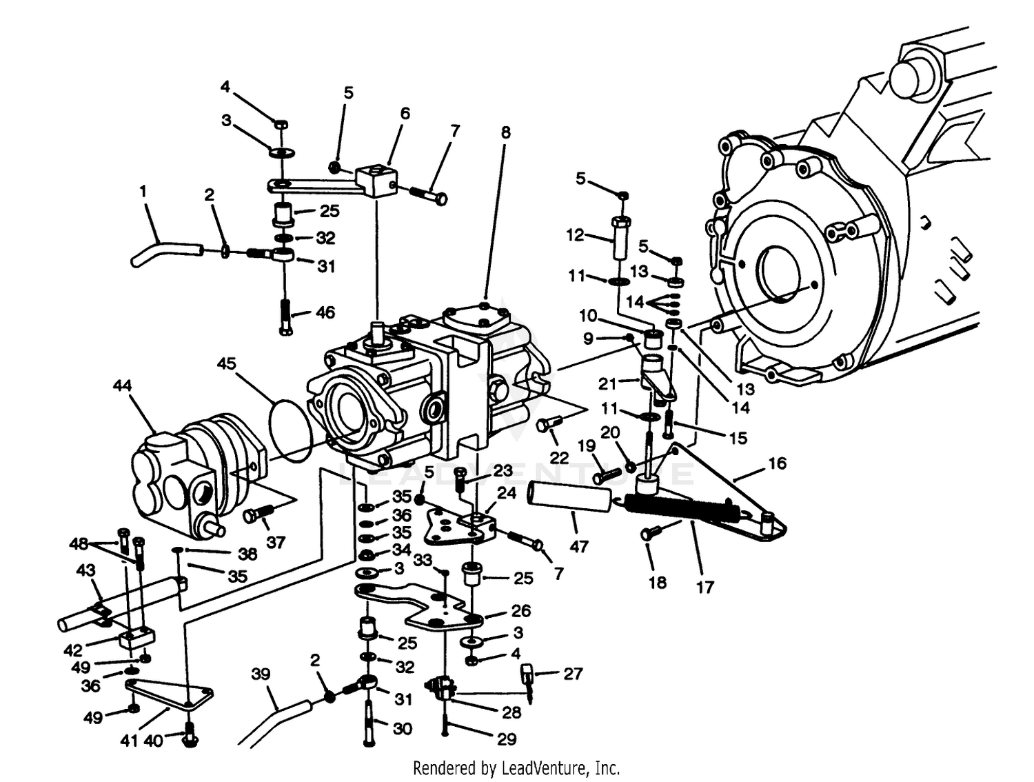 Hydraulic Pump Installation Assembly