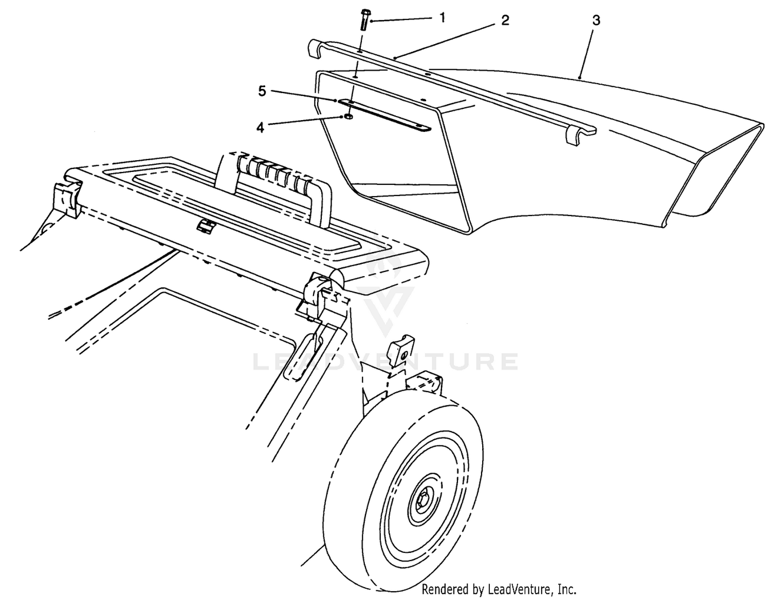 Side Discharge Chute Model No. 59112 (optional)
