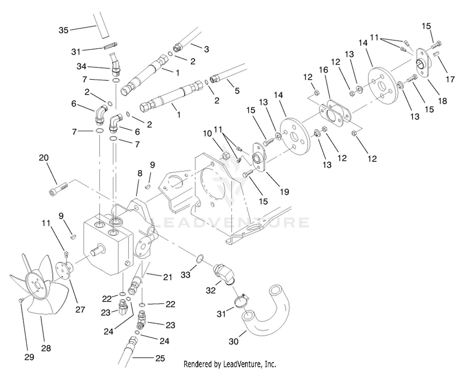 Hydraulic Pump Installation Asm